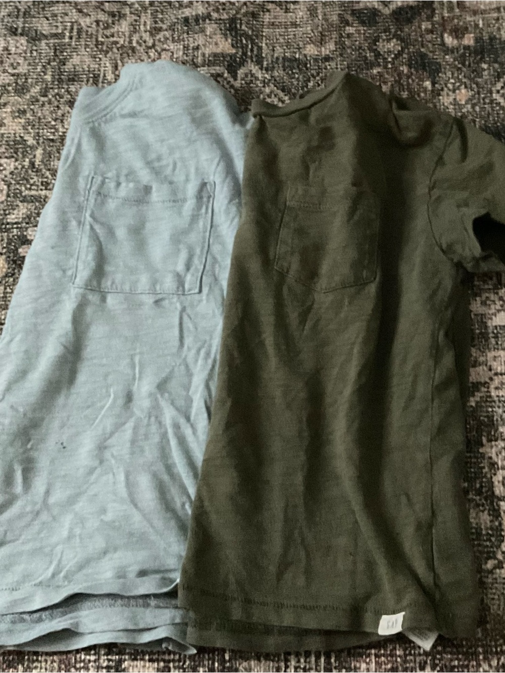 GAP Kids Short Sleeve Tees in Light Blue and Olive
